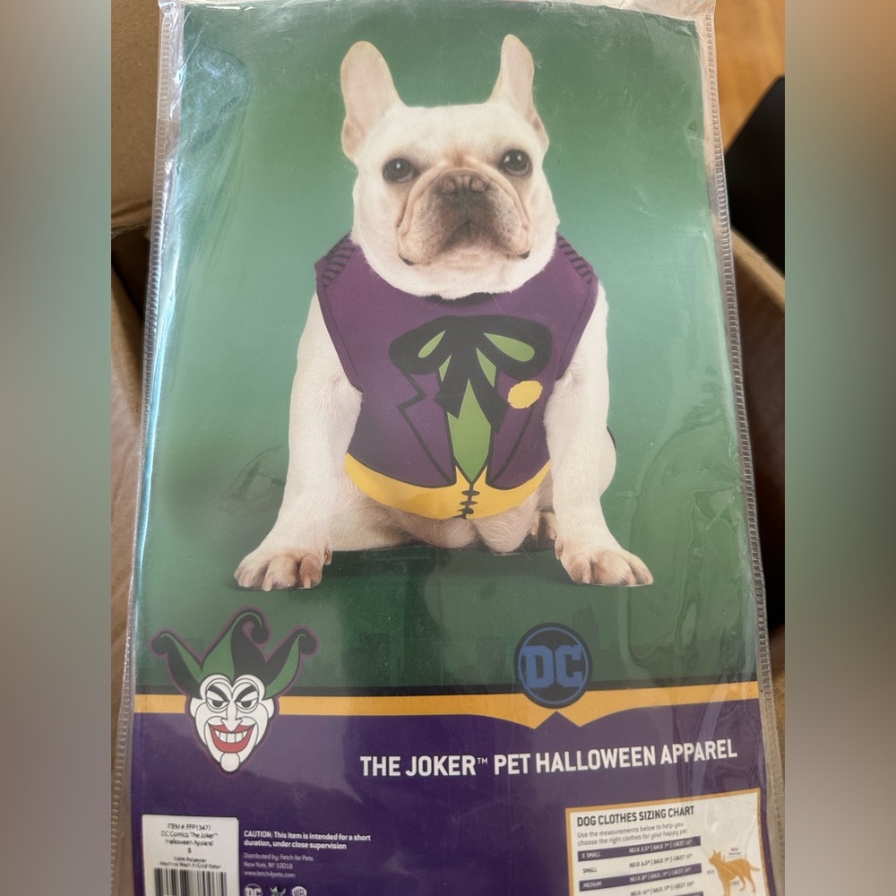 Small dog joker costume!